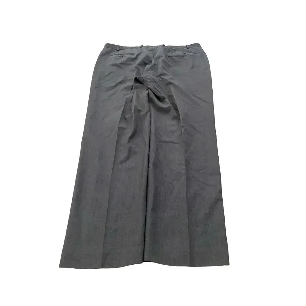Lauren Ralph Lauren Gray Wide Leg Wool Pant Size Plus 40W X 32L